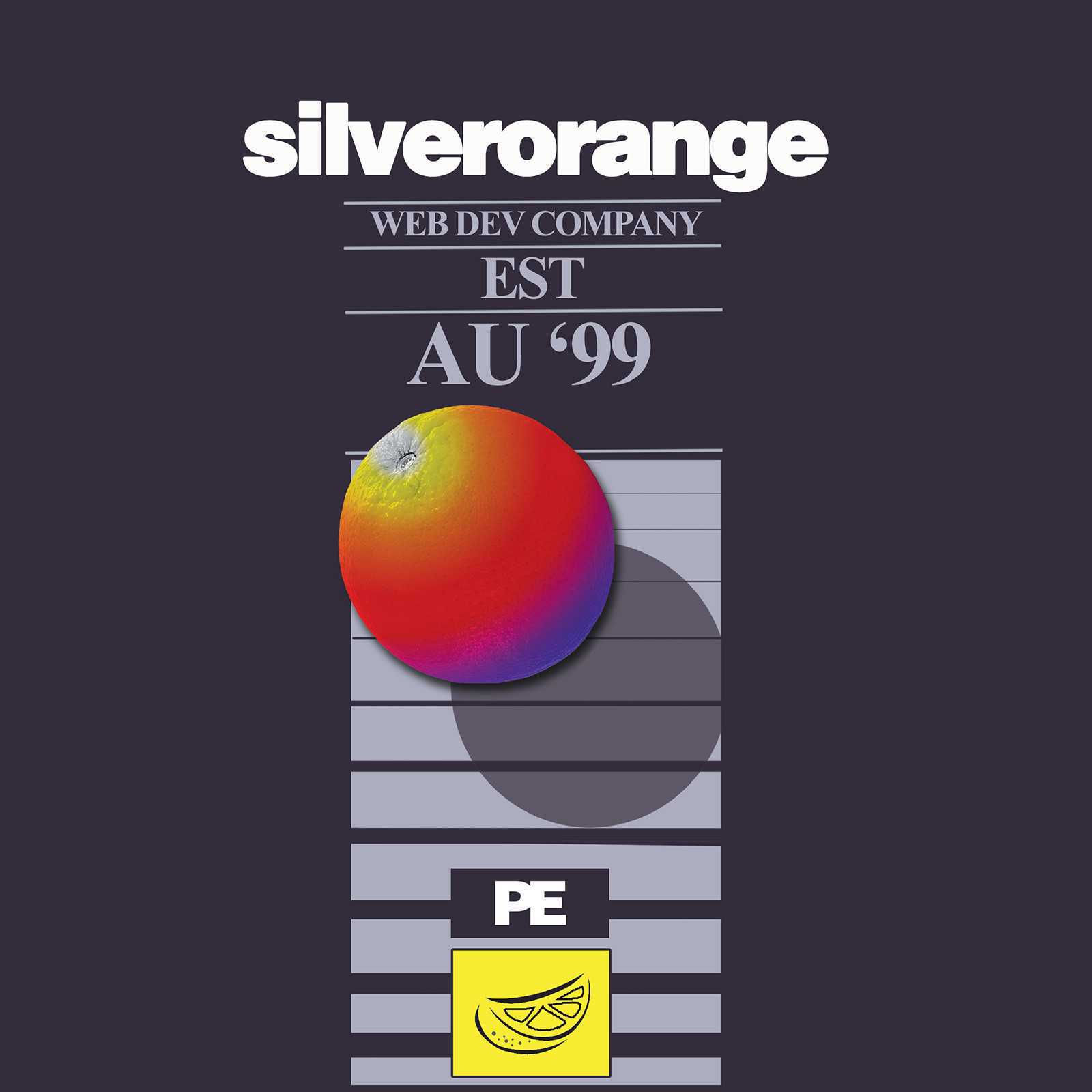 Vintage VHS casette box with title 'silverorange'